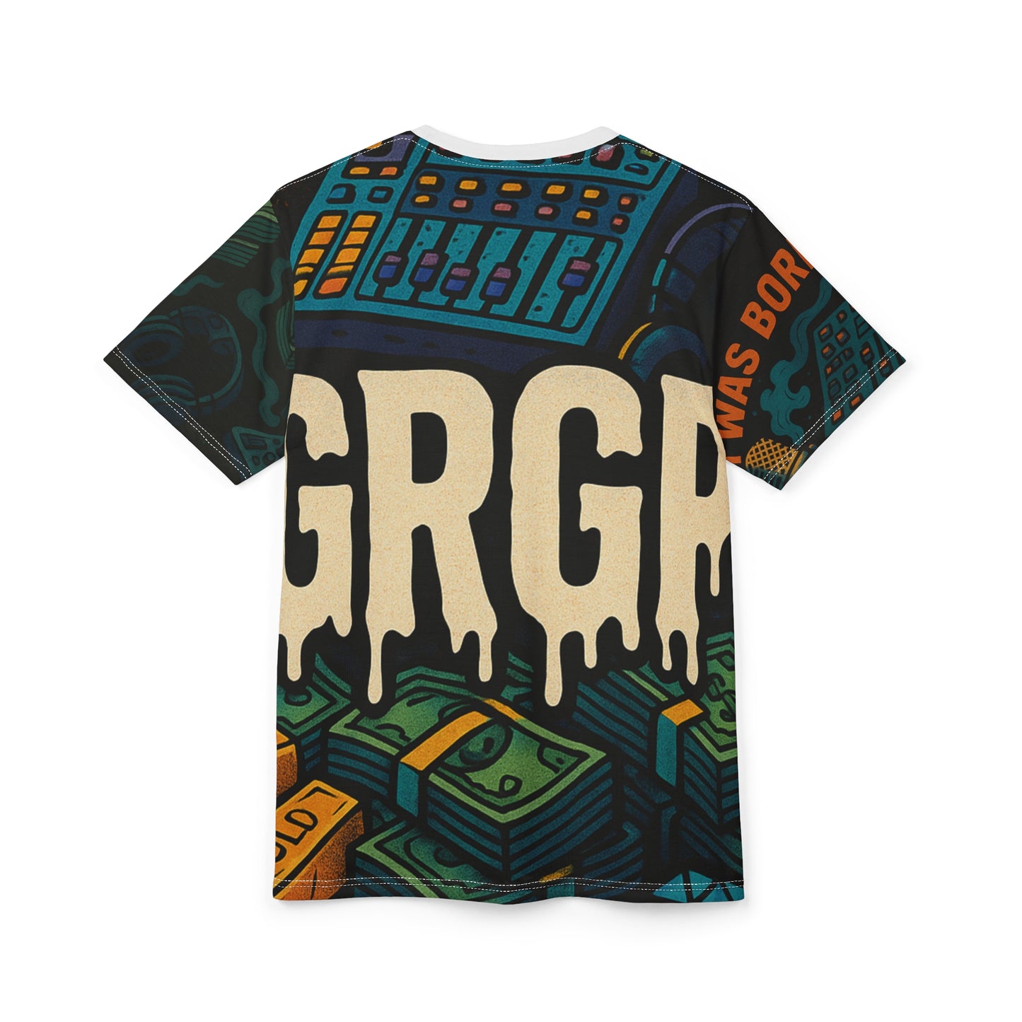 GRGP "GET MONEY "Unisex Cut & Sew Tee (AOP)