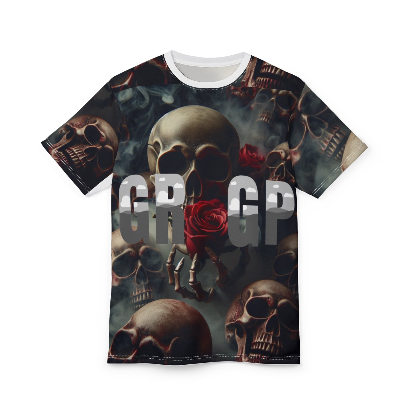 GRGP Gothic Skull & Rose Tee,
