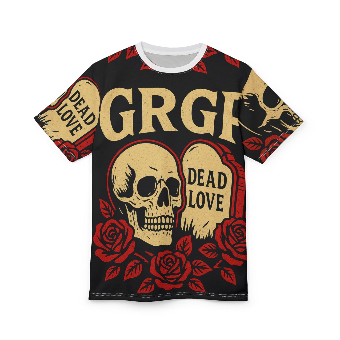 GRGP "DEAD LOVE" Skull & Roses Graphic Tee