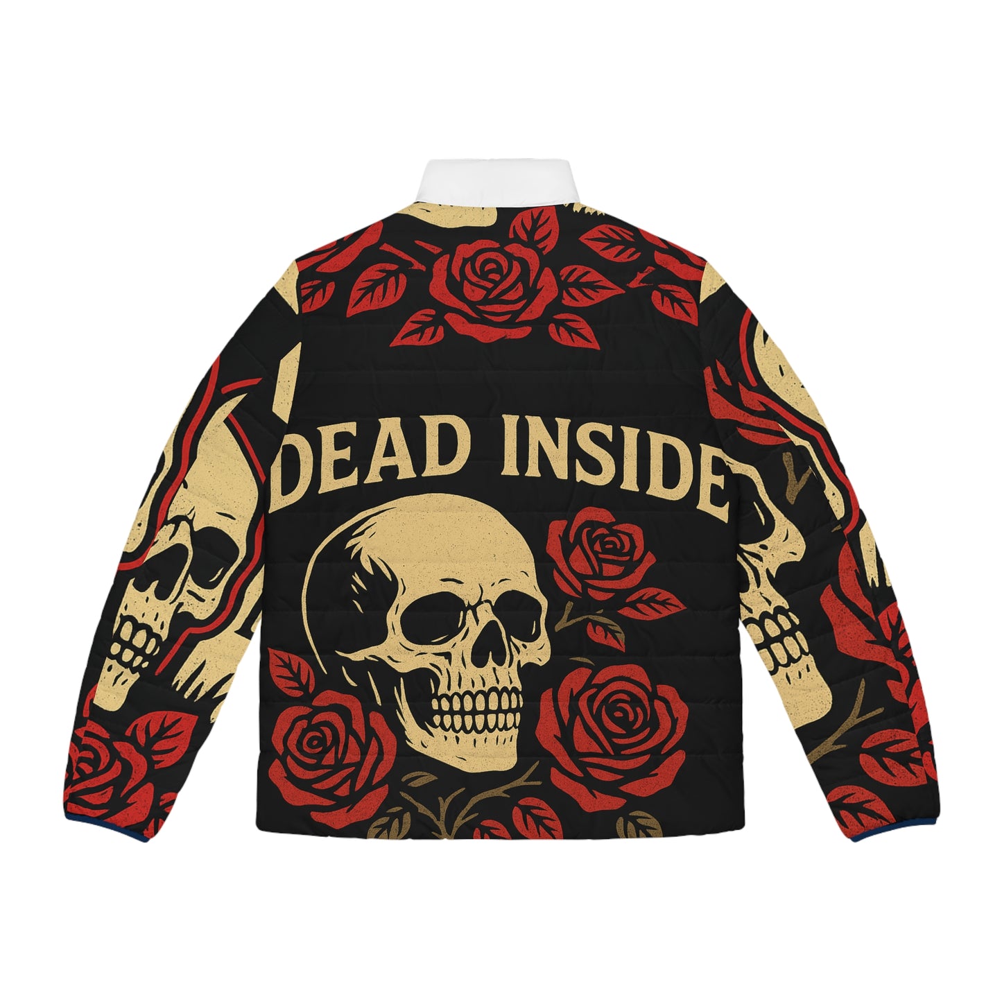 GRGP "DEAD LOVE" Men's Gothic Puffer Jacket,