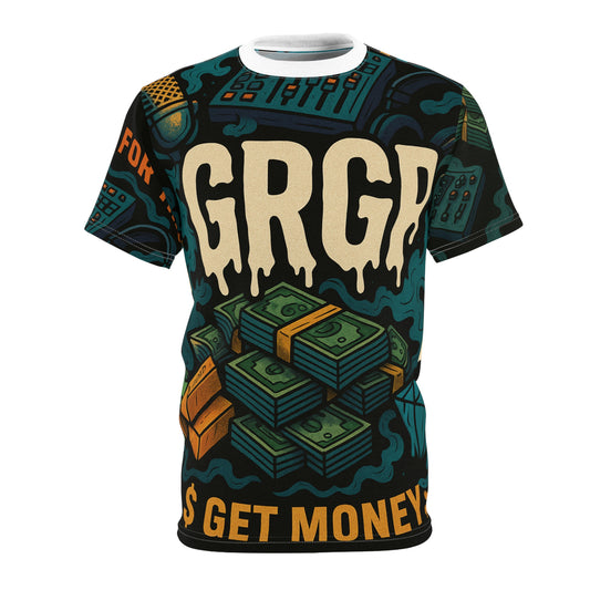 GRGP "GET MONEY "Unisex Cut & Sew Tee (AOP)