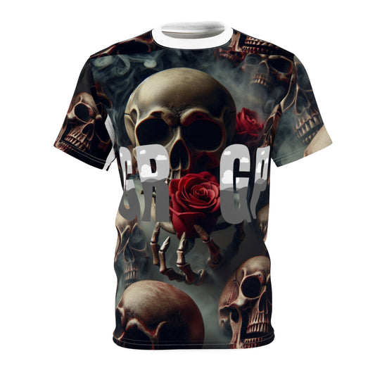 GRGP Gothic Skull & Rose Tee,