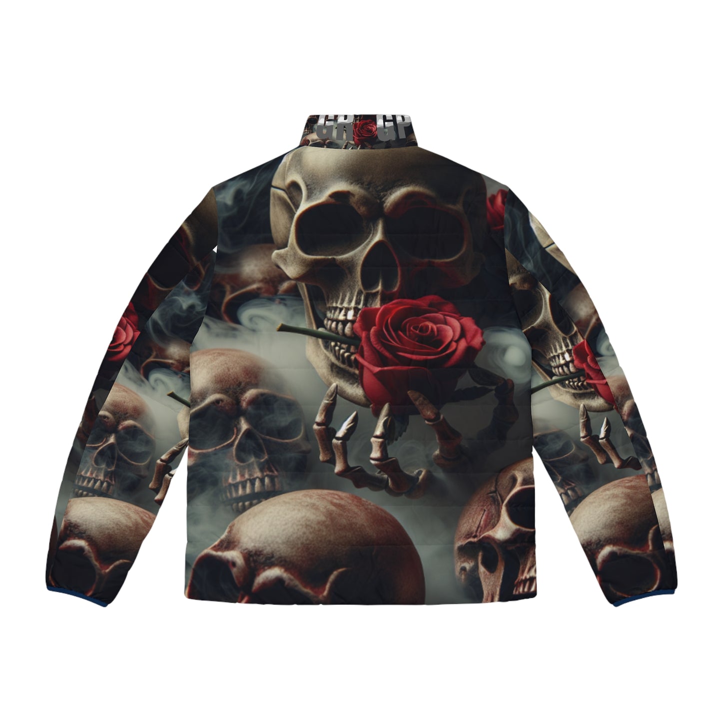 GRGP Gothic Skulls Puffer Jacket